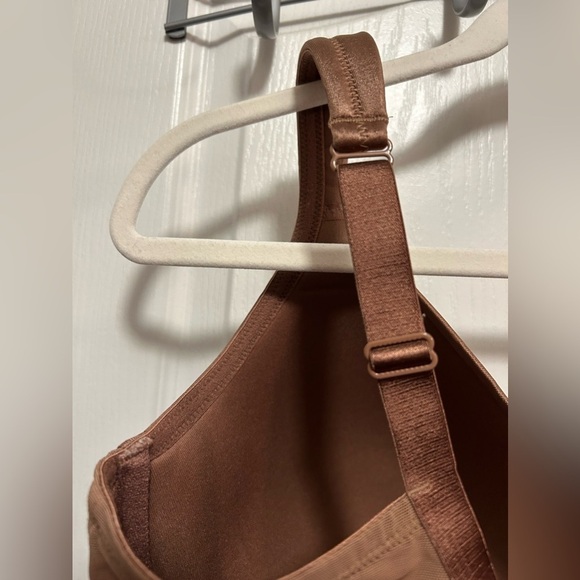 Cacique Lightly Lined Full Coverage Bra 42DDD brown tan Nude Underwire satin - Picture 7 of 13